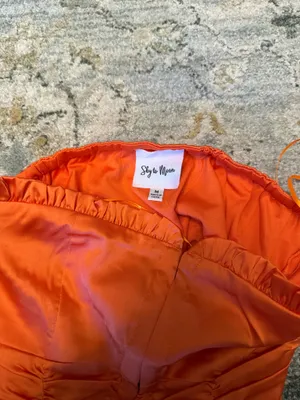 Sky to Moon Orange Corset Top thumbnail 3