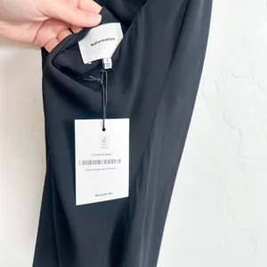 Reformation‎ | NWT Portia Scarf High Draped Neck Open Cowl Back Midi Dress Black thumbnail 7