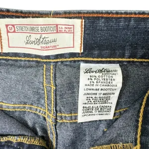 Levi Strauss Signature Medium Wash Stretch Low Rise Boot Cut Jeans‎ Junior's 17 thumbnail 4