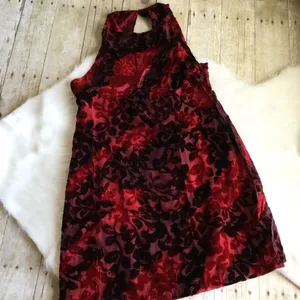 Some Days Lovin REVOLVE Red Burnout Open Back Mini Dress NWT thumbnail 2