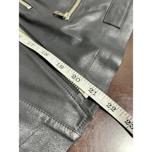 Rawtus Japanese Designer Goatskin Leather Moto Jacket Black 40 M thumbnail 11
