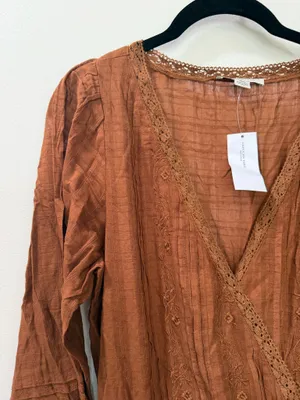 Nwt American Eagle Bohemian Tiered Western Dress thumbnail 5