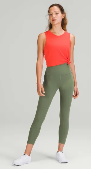 Lululemon Wunder Train 25" Green Twill thumbnail 1