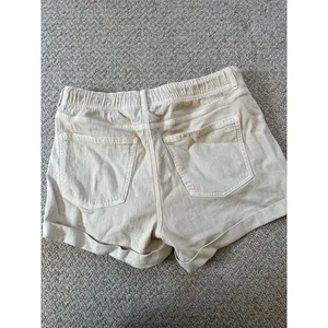 NWT American Eagle Women’s Size 10 Cream High Rise Drawstring Utility Shorts thumbnail 2