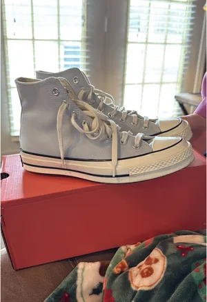 Light Blue Converse High-Top thumbnail 3