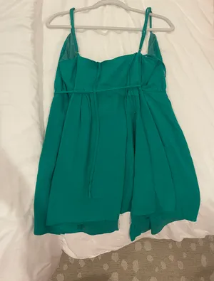 Green Wrap Dress Revolve thumbnail 3
