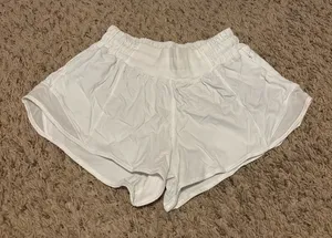 Lululemon White Shorts Hotty Hot 2.5" Low-Rise Lined thumbnail 1