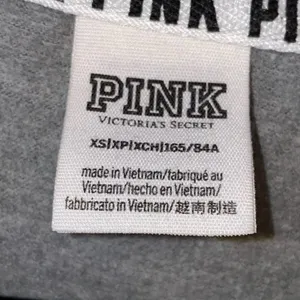 Victoria's‎ Secret PINK Sweatshirt XS Gray Logo Crewneck Pullover Lounge thumbnail 3