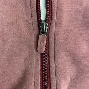 Lululemon Brushed Softstreme‎ Funnel Neck Full Zip Red Merlot thumbnail 4