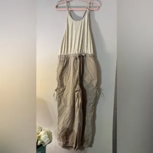 NWOT Free People Light Tan Joggers thumbnail 3