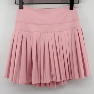 Gold Hinge Pleated Tennis 15" Skirt Skort Almond Blossom Light Pink Women XS New thumbnail 1