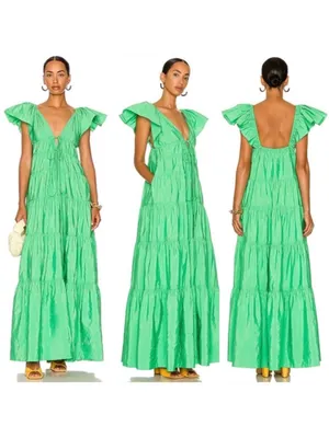 Revolve A.L.C. Luca Dress Green 2 thumbnail 2