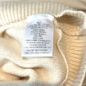 &merci Cream Hooded Sweater opens in back with side pockets thumbnail 8
