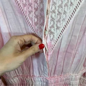 LoveShackFancy Viola Mini Dress Island Pink‎ Hand Tie Dye P thumbnail 11