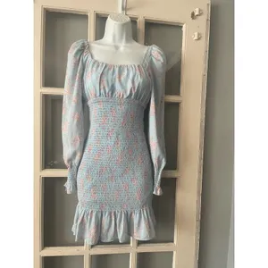 CISTAR Long Sleeve‎ Floral Smocked Waist Mini Dress thumbnail 8