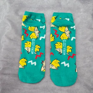 Viacom Green Hey Arnold Green Low Ankle‎ Socks 1 Pair thumbnail 2