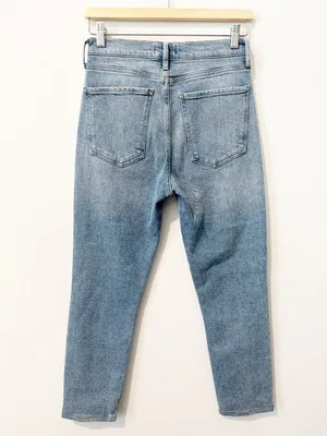 Agolde Nico Jeans Size 26‎ Blue Embark Wash High Rise Slim Old Money Minimalist thumbnail 12