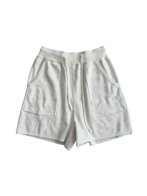 KNIT White High Waist Stretch Shorts Size Small thumbnail 5