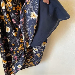 Floral Blue Midi Dress thumbnail 6