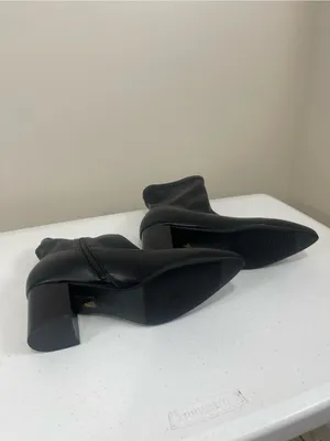Women's Black Pointed Toe Stretch Ankle Boots Size 8 thumbnail 6