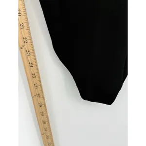 Abercrombie & Fitch Black Mesh Long Sleeve Bodysuit Size L NWT Sweetheart Neck thumbnail 6