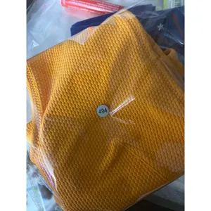 Aerie Yellow Textured Button Front Bikini Top only thumbnail 4