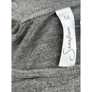 Sosolism Maternity Nursing Tee Short Sleeve Heather Gray Breastfeeding Top M thumbnail 2