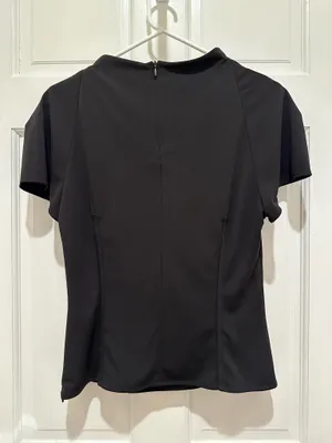 Zara Mock Neck Short Sleeve Top thumbnail 7