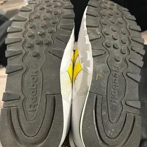 Reebok White Sneakers with Yellow and Green Accents thumbnail 7