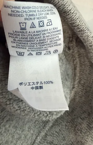 Lands' End Ladies Light Gray Full-Zip Sweater Jacket thumbnail 8