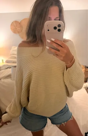 Free People Off-The-Shoulder Sweater thumbnail 1