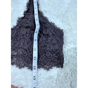 Aerie Brown Lace Bralette | Floral Lace | Size M thumbnail 6