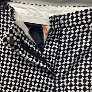 H&M Ankle straight pants Black and white geometric print. Size 8 thumbnail 9