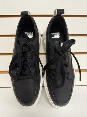 Sorel Caribou X Waterproof Chunky Platform Sneaker Size 9 Black & White Leather thumbnail 1