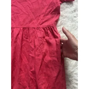 NWT Universal Thread Linen Blend Babydoll Top XL Pink Short Sleeve V-Neck thumbnail 7