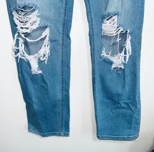 KanCan Norinne Light Wash High Rise Ripped Straight Leg Jeans thumbnail 6