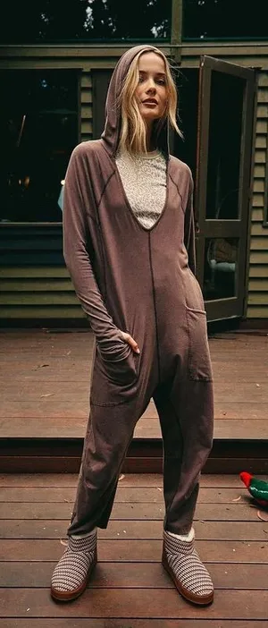 Free people Hot Shot Long-Sleeve jumpsuit thumbnail 1