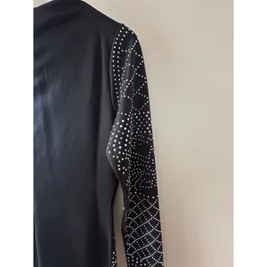 Meaneor Black Long Sleeve Embellished Cocktail Dress thumbnail 7