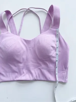 lululemon Like a Cloud Longline Ribbed Bra Size 6 thumbnail 4