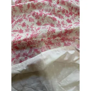 Skies Are Blue White and Pink Floral Print Smocked Flutter Sleeve Blouse Medium‎ thumbnail 6