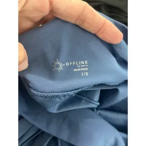 OFFLINE by Aerie Real Me Your Serve Pleated Skort Blue Sz‎ Large Athletic Tennis thumbnail 4