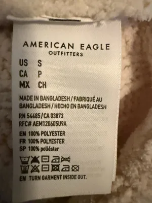 American Eagle Cropped Cream Sweater-S thumbnail 5