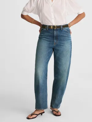 NWT Madewell The Curvy Balloon Jean in Greendale Wash Size 31 thumbnail 2