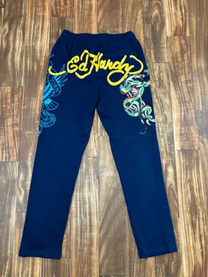 Ed Hardy Sweatpants Blue  thumbnail 3