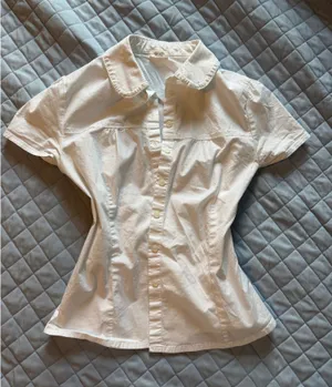 Brandy Melville White Button-Up Shirt thumbnail 1