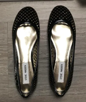 Steve Madden black flats thumbnail 1