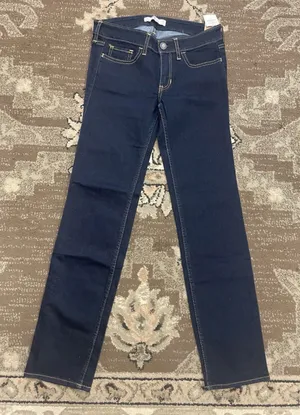 Hollister Women's Socal Stretch Pocket Style Blue Jeans Size 3S W26 L30 thumbnail 1