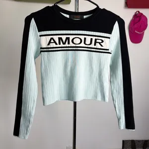 ANIMALE AMOUR Mint Striped Ski Sweater Top thumbnail 2