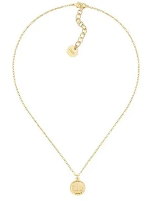 Christian Dior Petit CD Necklace Gold-Finish Metal thumbnail 1