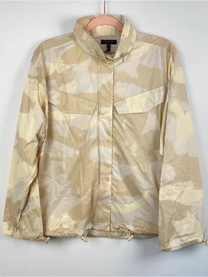 Rag & Bone Beige Camo Hooded Utility Windbreaker Jacket thumbnail 5